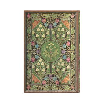 Agenda scolaire 2021 2022 Paperblanks Poésie en Fleurs Vert