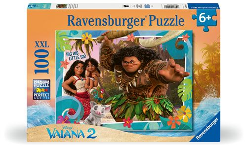 Puzzle 100 pièces Ravensburger Explorer de nouveaux mondes Disney Vaiana 2