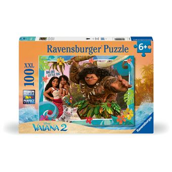 Puzzle 100 pièces XXL Ravensburger Explorer de nouveaux mondes Disney Vaiana 2 - 1