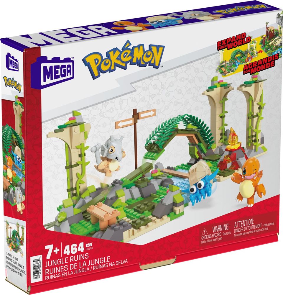 Jeu de construction Mega Bloks Mega Construx Pokémon Les Ruines Oubliées  456 pièces - Autres jeux de construction