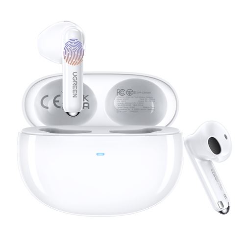 Ecouteurs semi-intra-auriculaires sans fil Bluetooth Ugreen HiTune H5 avec réduction de bruit Blanc État correct - UGREEN reconditionné disponible sur Fnac