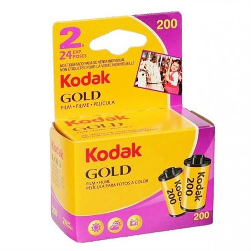 Pack 2 Films Couleur 200Iso 24 Poses Kodak Gold