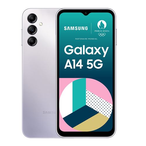 Smartphone Samsung Galaxy A14 6,6 5G Nano SIM 64 Go Gris