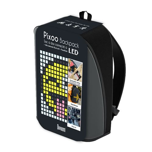 Sac à dos connecté à LED Divoom Pixoo Noir