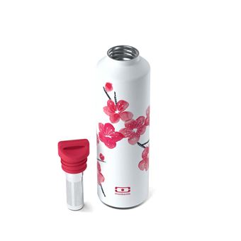 Bouteille isotherme Monbento Steel graphic Blossom