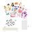 Kit créatif Djeco 6 pantins à colorier Fées_1