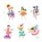 Kit créatif Djeco 6 pantins à colorier Fées_3
