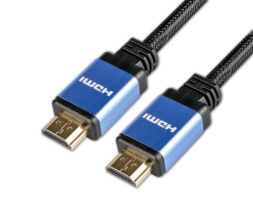 Câble HDMI 2.1 D2DIFFUSION Ultra HD 8k Connecteurs en OR 1m - vue 1