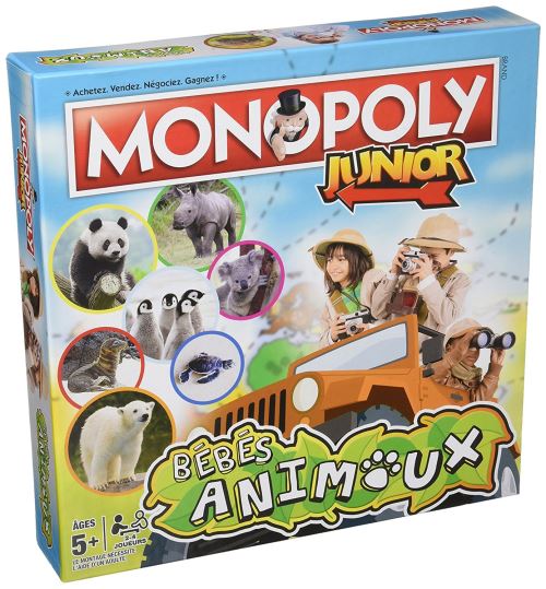 Jeu de société Monopoly Junior Bébés Animaux Winning Moves