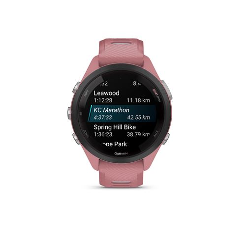 Montre connectée Garmin Forerunner® 265S Music 42 mm Bluetooth Rose avec bracelet silicone Rose