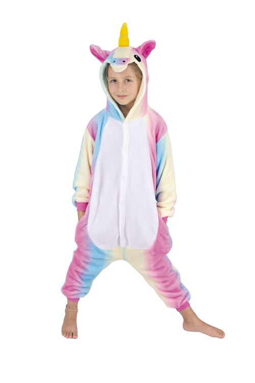 Déguisement enfant Cesar Licorne Arc-en-ciel Taille S 7/9 ans