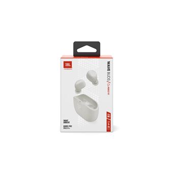 JBL Wave Buds - Écouteurs sans fil avec micro - intra-auriculaire - Bluetooth - blanc