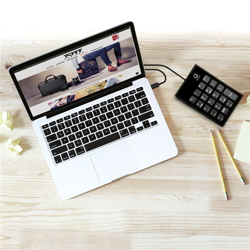 Generic clavier numérique filaire , pavé numérique extensible USB 19  touches portable à prix pas cher