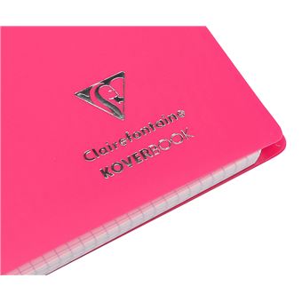 Cahier piqué Clairefontaine Koverbook Néon 24 x 32 cm Modèle aléatoire