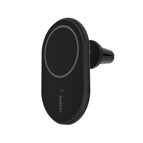 Support de voiture magnétique avec chargeur à induction intégré pour iPhone 12 Belkin Noir