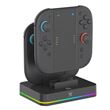 Base de charge et support Joy-Con Alpha Omega Players Noir pour Nintendo Switch 2