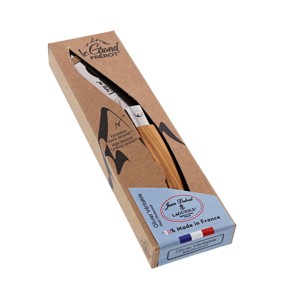 Couteau De Poche Laguiole Frérot Olivier - Manche En Bois - Marque Jean Dubost - Neuf