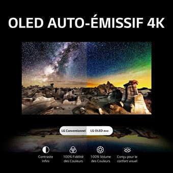 TV OLED LG OLED77B3 195 cm 4K UHD Smart TV 2023 Noir et Argent