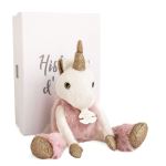 Animal en peluche Doudou et Compagnie Histoire d'ours Twist Licorne 35 cm