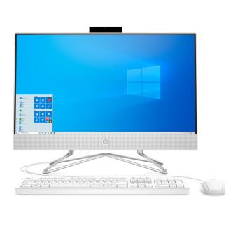 Pc Tout En Un Hp 24 Df0042nf 23 8 Intel Pentium 4 Go Ram 128 Go Ssd 1 To Sata Blanc Neige Pc Tout En Un Achat Prix Fnac
