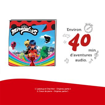 Tonies Figurine Chat Noir – Miraculous – 40 Min D'Aventures & Chansons – Pour Toniebox (Box Vendue Séparément) – Dès 6 Ans Toniebox Personnage Dessin Animé