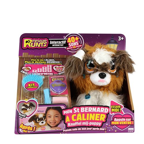 Ma peluche interactive Rescue Runts Le Saint Bernard