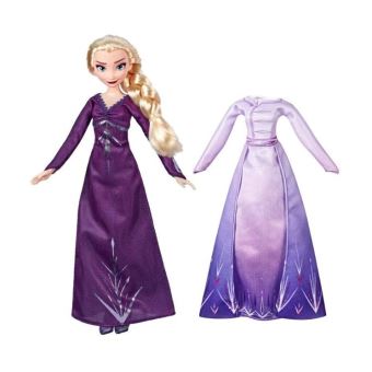 Poupee Elsa Reine Des Neiges Elsa Robe Violette Figurine Elsa La