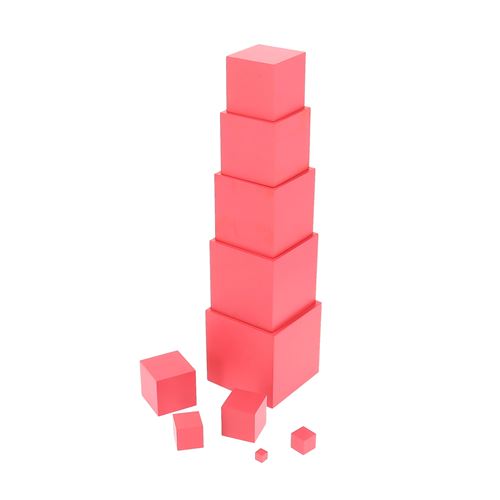 Jouet à manipuler La Tour Rose Montessori