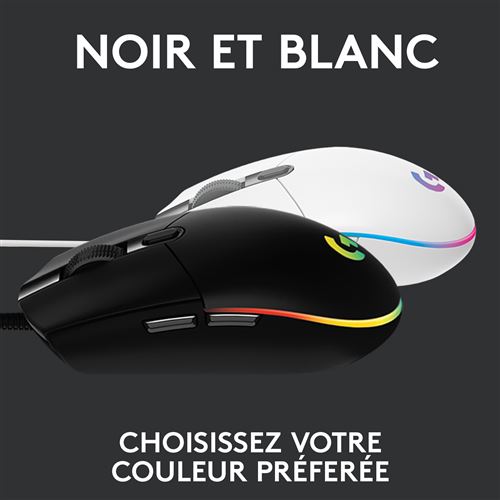 Souris gamer filaire - Logitech - G203 - LIGHTSYNC - RGB - USB