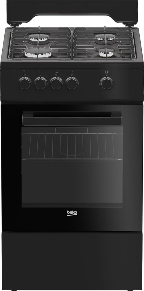 Beko Noir Gazinière Fsg522dbc 68 L
