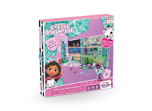 Jeu D'ambiance 3D Shuffle 10045214-0001 – Gabby et la Maison Magique, Jeu Chat' Tastique