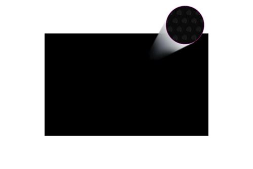 Vidaxl couverture de piscine rectangulaire 800x500 cm pe noir 92965