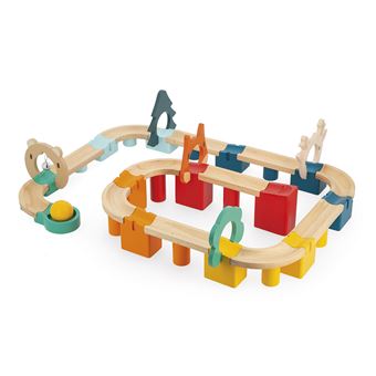 Construction circuit bille Janod Mon premier circuit en bois