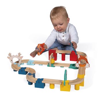 Construction circuit bille Janod Mon premier circuit en bois
