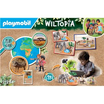 Playmobil Wiltopia 71294 Explorateurs avec animaux de la savane