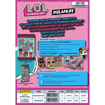 Jeu de cartes Panini Pack starter L.O.L. Surprise TC 2