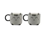 Set 2 Tasses à Espresso Itotal Chat Gris