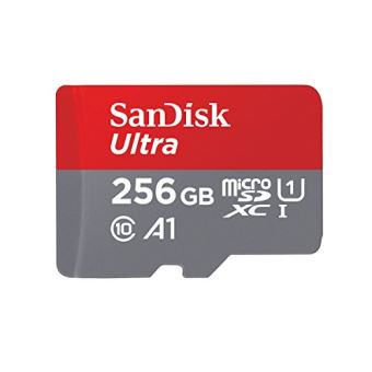 Carte mémoire SanDisk Ultra MicroSDXC 256 Go 100Mo/seconde UHS-I avec adaptateur SD