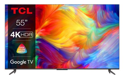 TCL 55P735 - 55 diagonale klasse (54.6 zichtbaar) - P735 Series led-achtergrondverlichting lcd-tv - Smart TV - Google TV - 4K UHD (2160p) 3840 x 2160 - HDR
