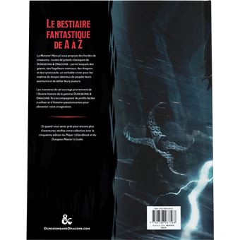 Jeu de stratégie Asmodee Dungeons and Dragons 5 Manuel des Monstres