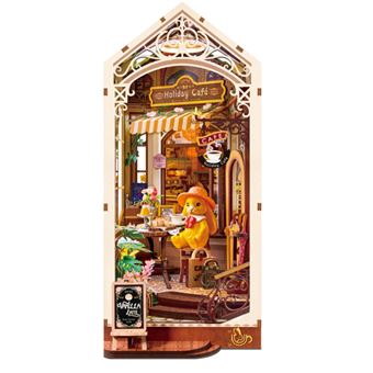 Maquette Rolife Serre-livres Book Nook Café de vacances - 1