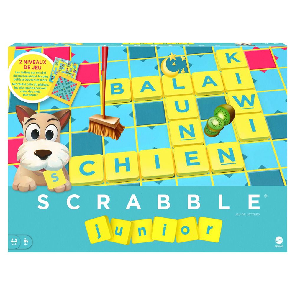 L'édition Junior du Scrabble convient aux enfants à partir de 6 ans
