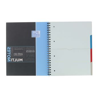Cahiers A5 160 pages Oxford Notebook carreaux 5 x 5 mm, gris, lot