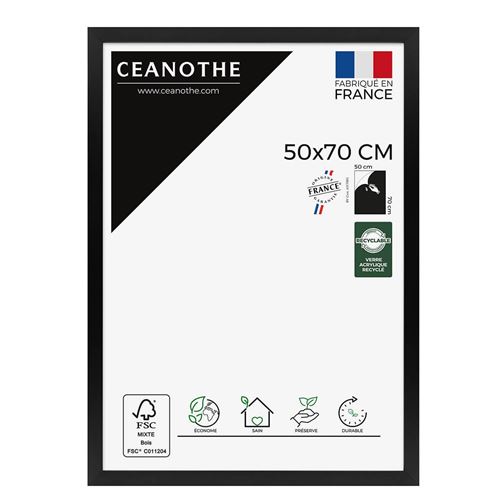 Cadre+photo+Ceanothe+Eternel+50+x+70+cm+Noir