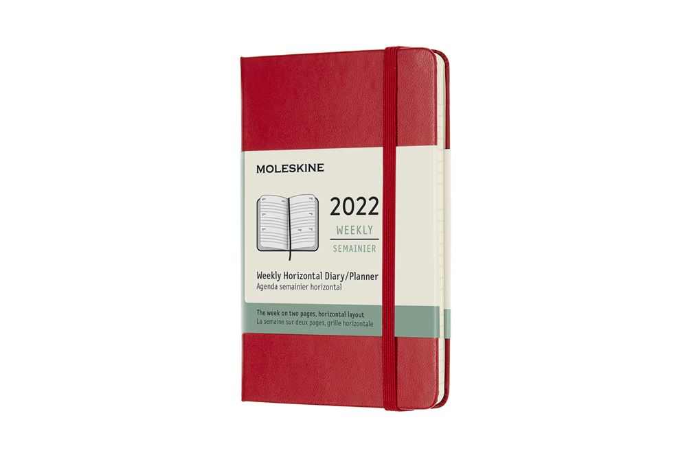 Agenda semainier Moleskine Horizontal Format de poche Couverture rigide