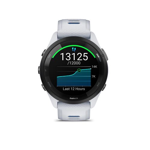 Montre connectée Garmin Forerunner® 265 Music 46 mm Bluetooth Blanc avec bracelet silicone Beige