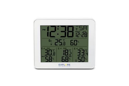 Station-météo Explore Scientific Thermo Hygromètre WSH4003 Blanc