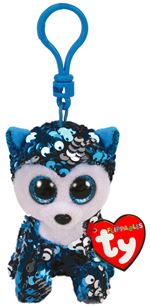 Porte-clés en peluche Ty Flippables Clip Slush le chien