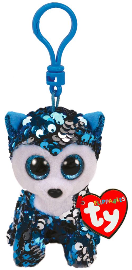 Porte-clés En Peluche TY Beanie Bellies Clip Miso Le Chat - Peluche