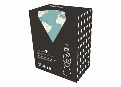 Lampe à lave Fisura Wereldkaart Map Bullet